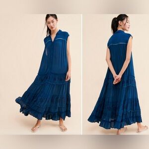 Free people pretty cozy maxi dress